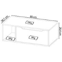 Balcao Gabinete Para Banheiro 1 Porta Bn3644 Amendoa Branco Tecno Mobili Amendoa Branco - 5