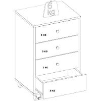 Gaveteiro Office Presence Com Rodizios 29110 Amendola Touch Demobile Amendola Touch - 8