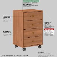Gaveteiro Office Presence Com Rodizios 29110 Amendola Touch Demobile Amendola Touch - 10