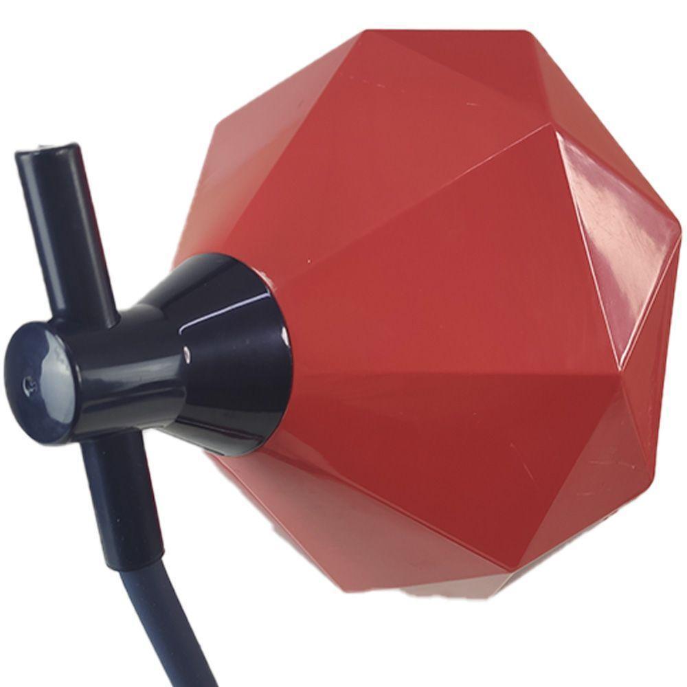 Luminaria De Mesa Diamante Garra Touch Articulavel Presilha Led 3 Cores Abajur Flexivel Trabalho Escritorio Home Office Geometrica - 6