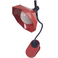 Luminaria De Mesa Diamante Garra Touch Articulavel Presilha Led 3 Cores Abajur Flexivel Trabalho Escritorio Home Office Geometrica - 1