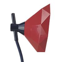 Luminaria De Mesa Diamante Garra Touch Articulavel Presilha Led 3 Cores Abajur Flexivel Trabalho Escritorio Home Office Geometrica