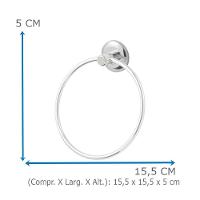 Porta Toalha De Rosto E Mãos Oliveira Em Argola E Aço Inox - 2