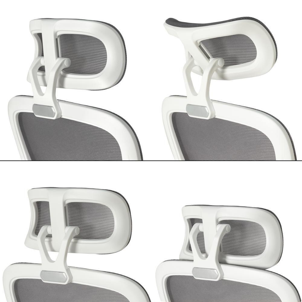 Kit 4 Cadeiras De Escritório Executiva Viena Com Regulagem De Altura - Cinza - 3
