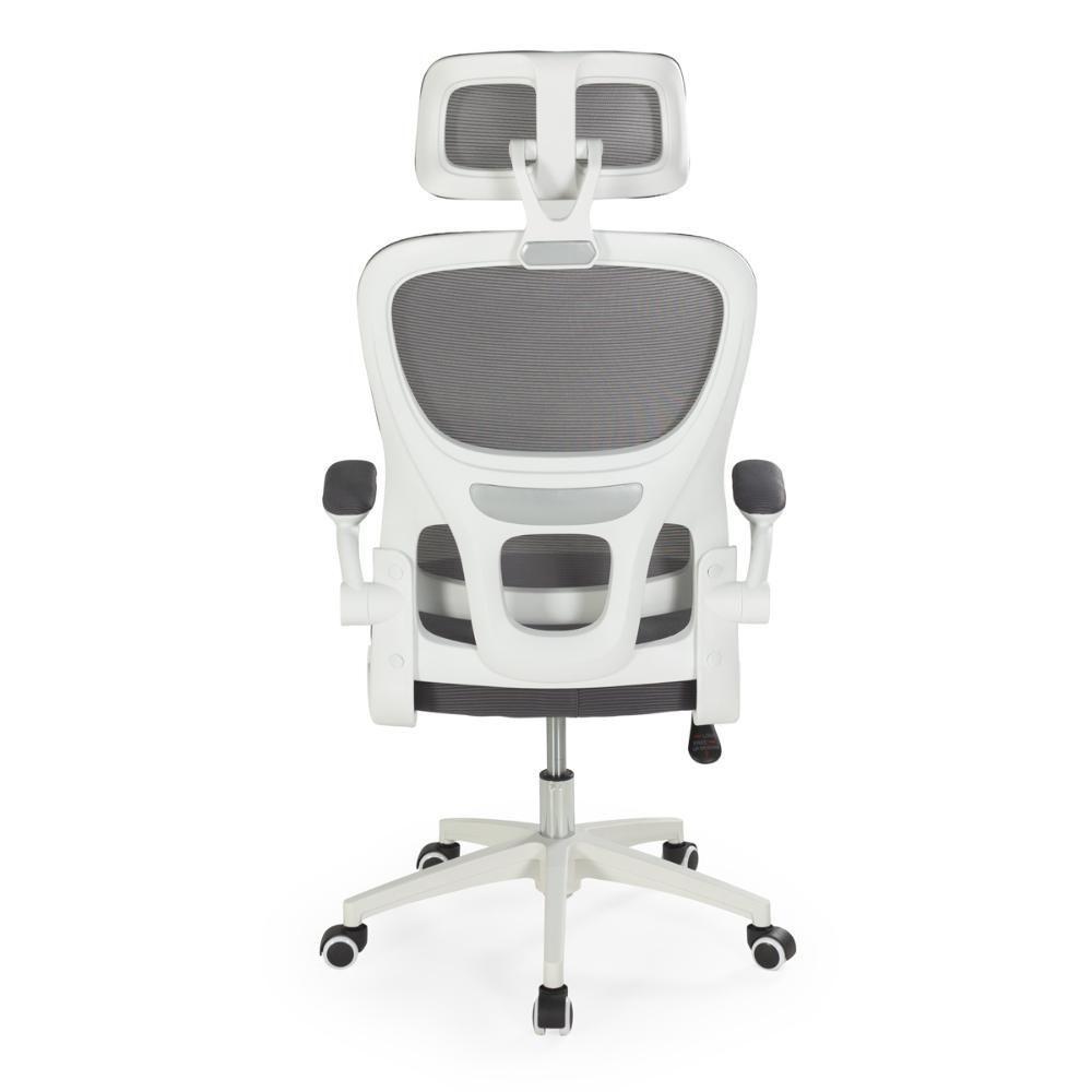 Kit 4 Cadeiras De Escritório Executiva Viena Com Regulagem De Altura - Cinza - 5