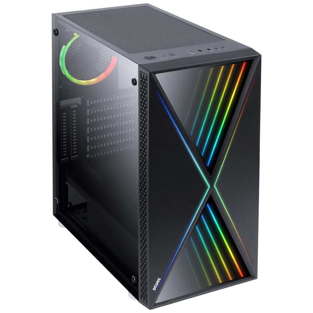 Gabinete Mid-tower Future Preto 1 Fan Rgb Lateral Em Vidro Temperado - Fuptrgb1fv - 3