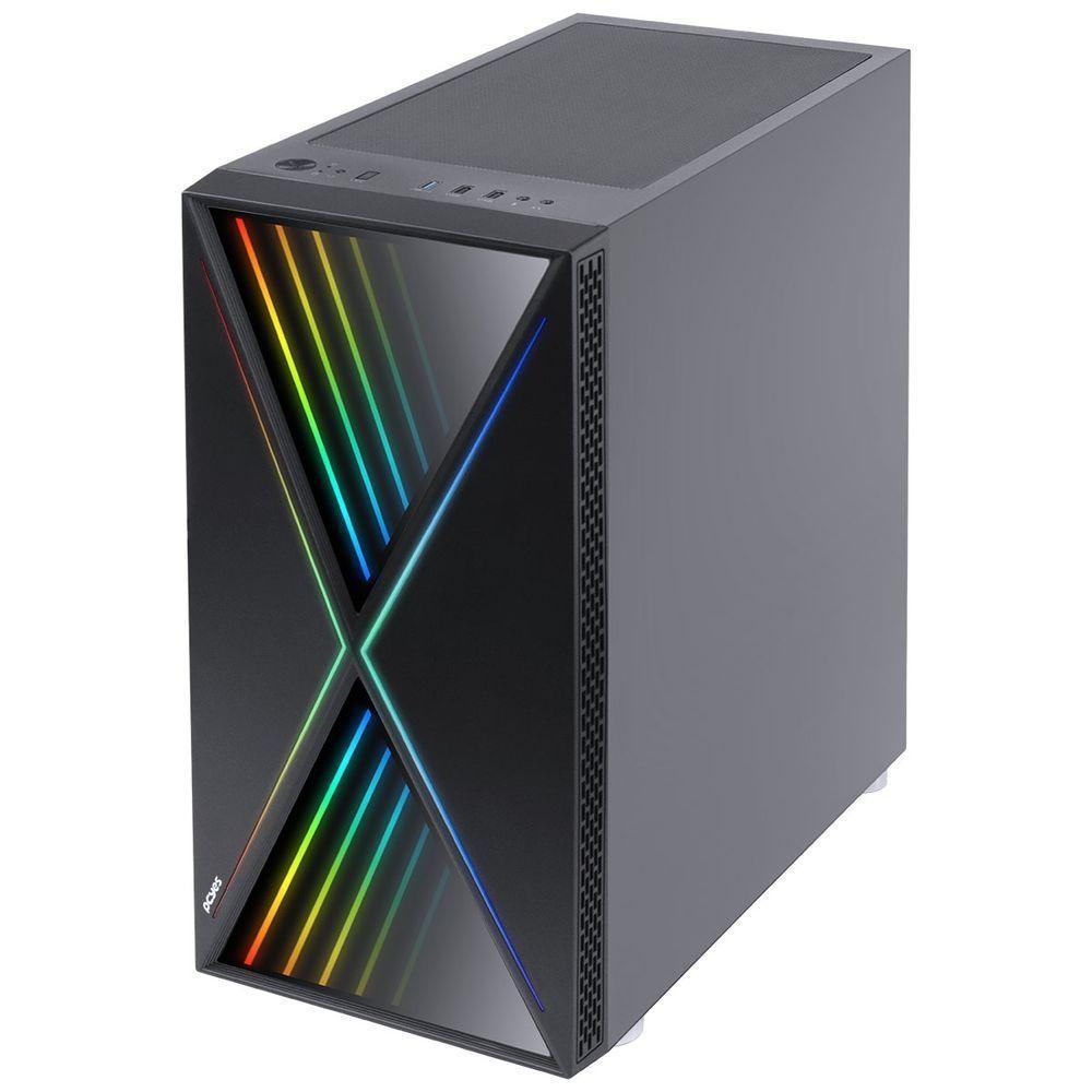 Gabinete Mid-tower Future Preto 1 Fan Rgb Lateral Em Vidro Temperado - Fuptrgb1fv - 4