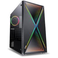 Gabinete Mid-tower Future Preto 1 Fan Rgb Lateral Em Vidro Temperado - Fuptrgb1fv - 1