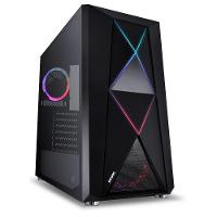 Gabinete Mid-tower Dimension Preto Com Led E Fan Traseiro Rgb - Lateral Em Vidro Temperado - Diptrgb1fcv - 1