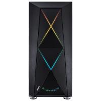 Gabinete Mid-tower Dimension Preto Com Led E Fan Traseiro Rgb - Lateral Em Vidro Temperado - Diptrgb1fcv - 2