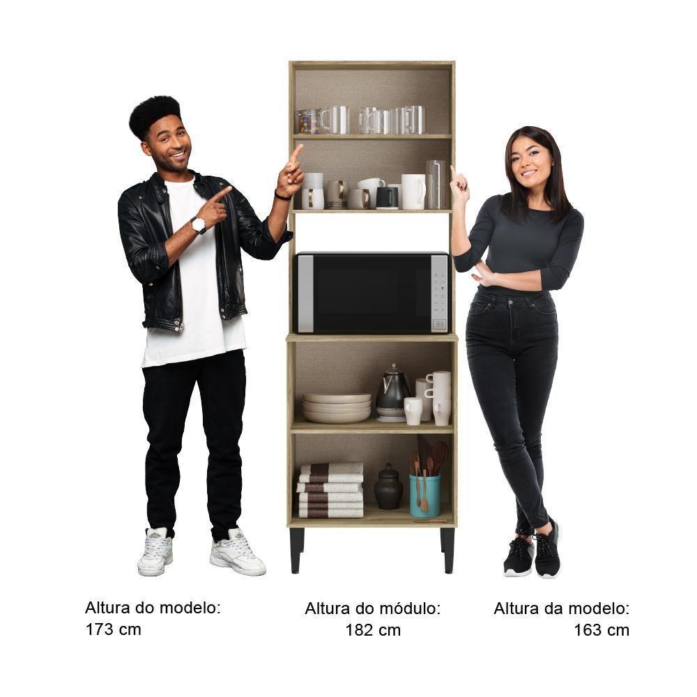 Torre Quente Cozinha Arizona 2783 Carraro - Carvalho Carvalho - 3