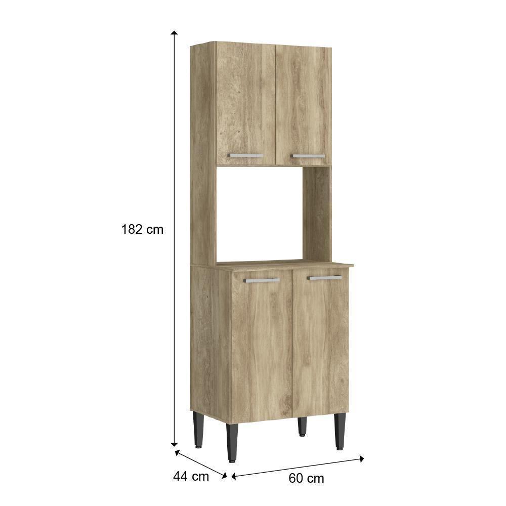 Torre Quente Cozinha Arizona 2783 Carraro - Carvalho Carvalho - 6