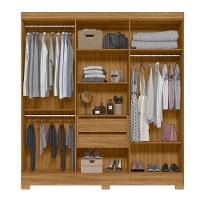 Roupeiro Fresado Com Espelho Lagos Freijó Off White - 2