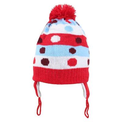 Touca Gorro Infantil Vermelho Bolinhas Coloridas Tamanho único