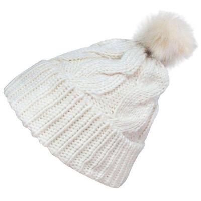 Touca Gorro Adulto Branca Pompom Tamanho único
