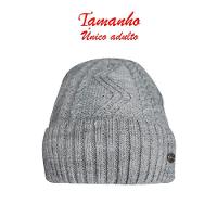 Touca Gorro Adulto Peluciada Cinza Tamanho único - 2