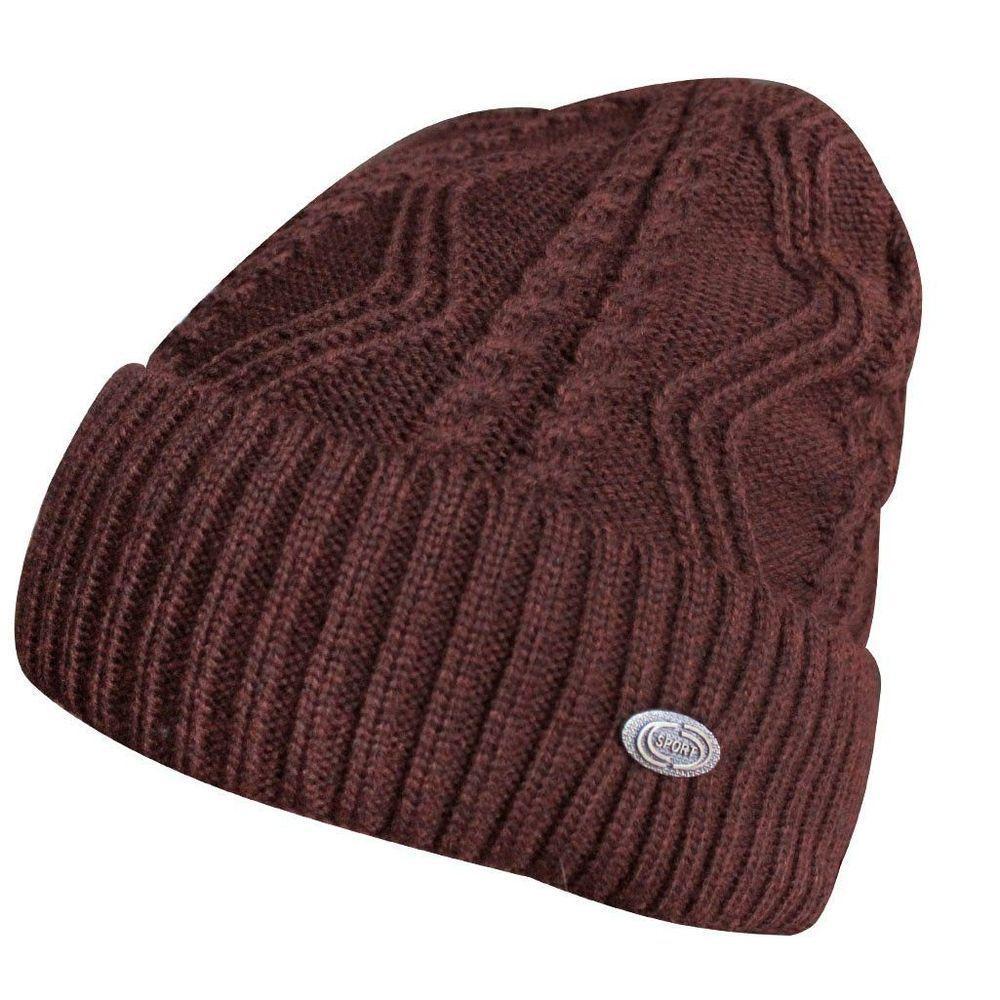 Touca Gorro Adulto Peluciada Marrom Tamanho único - 1