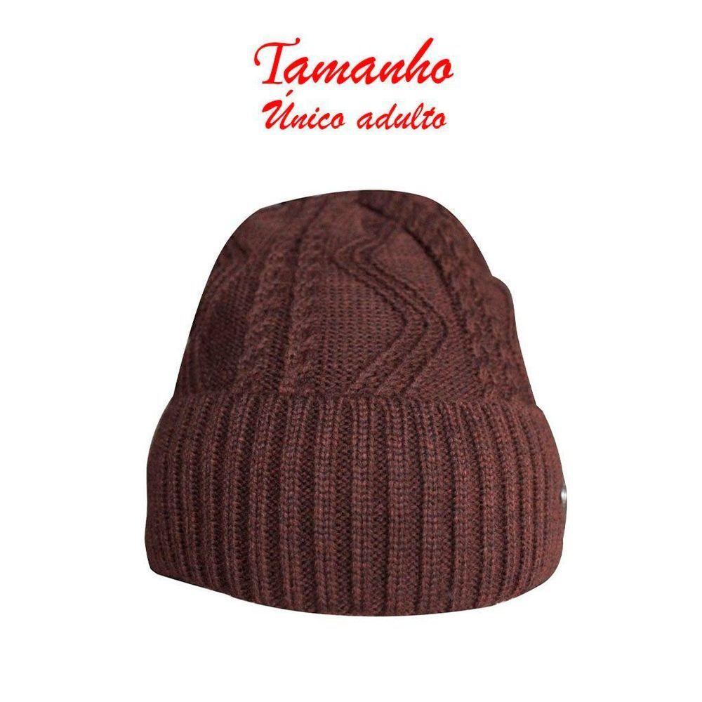 Touca Gorro Adulto Peluciada Marrom Tamanho único - 2