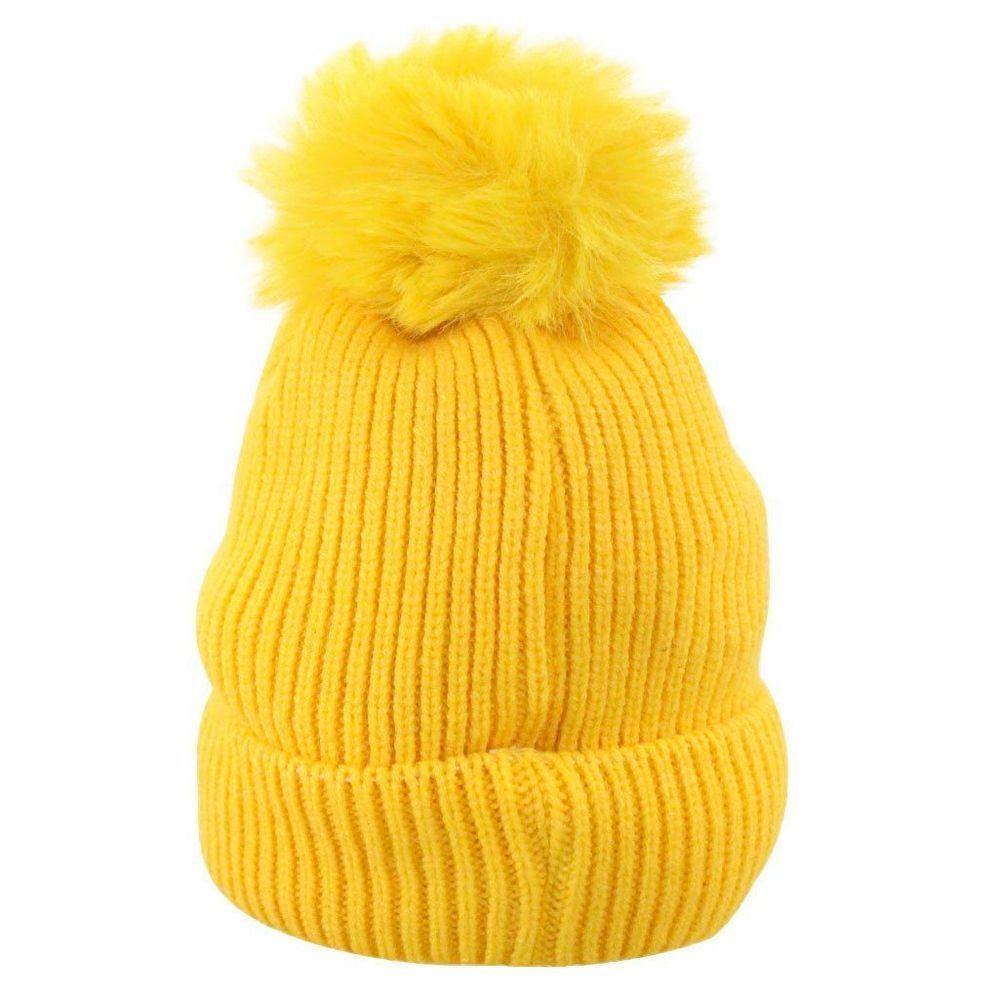 Touca Gorro Infantil Amarela Coelhinho Tamanho único - 3