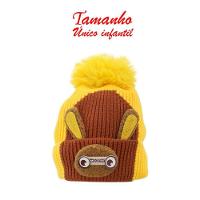 Touca Gorro Infantil Amarela Coelhinho Tamanho único - 5