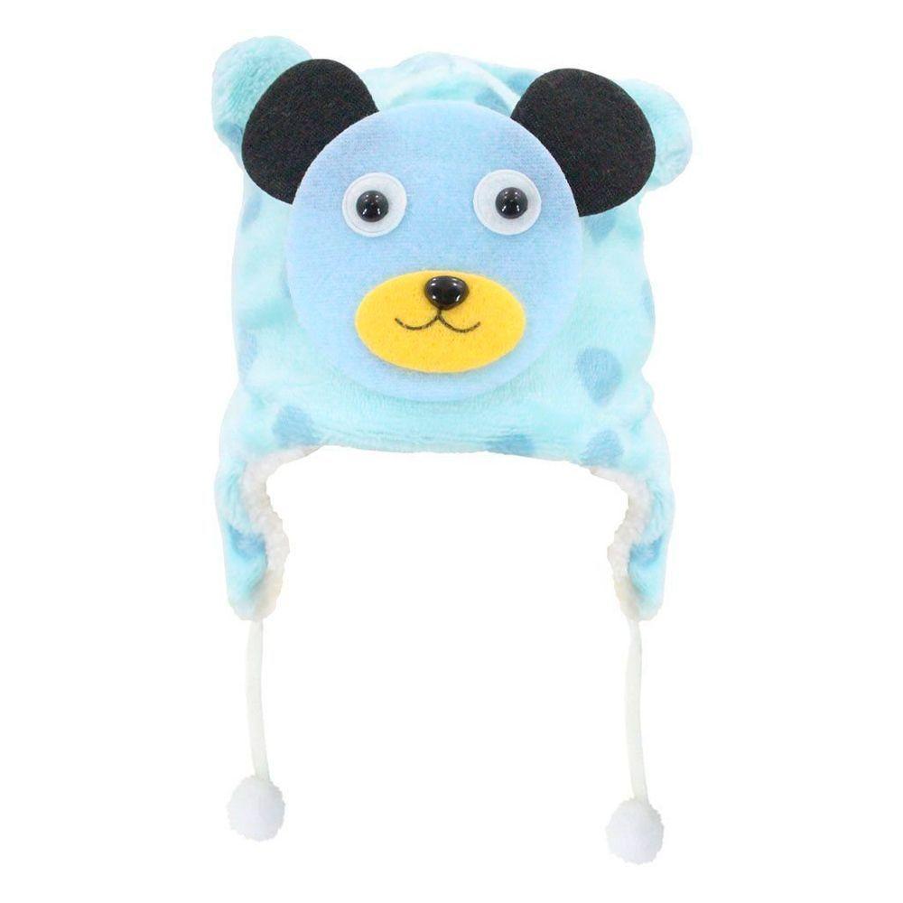 Touca Gorro Infantil Azul Urso Tamanho único - 1