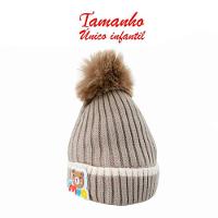 Touca Gorro Infantil Cinza Ursinho Tamanho único - 3