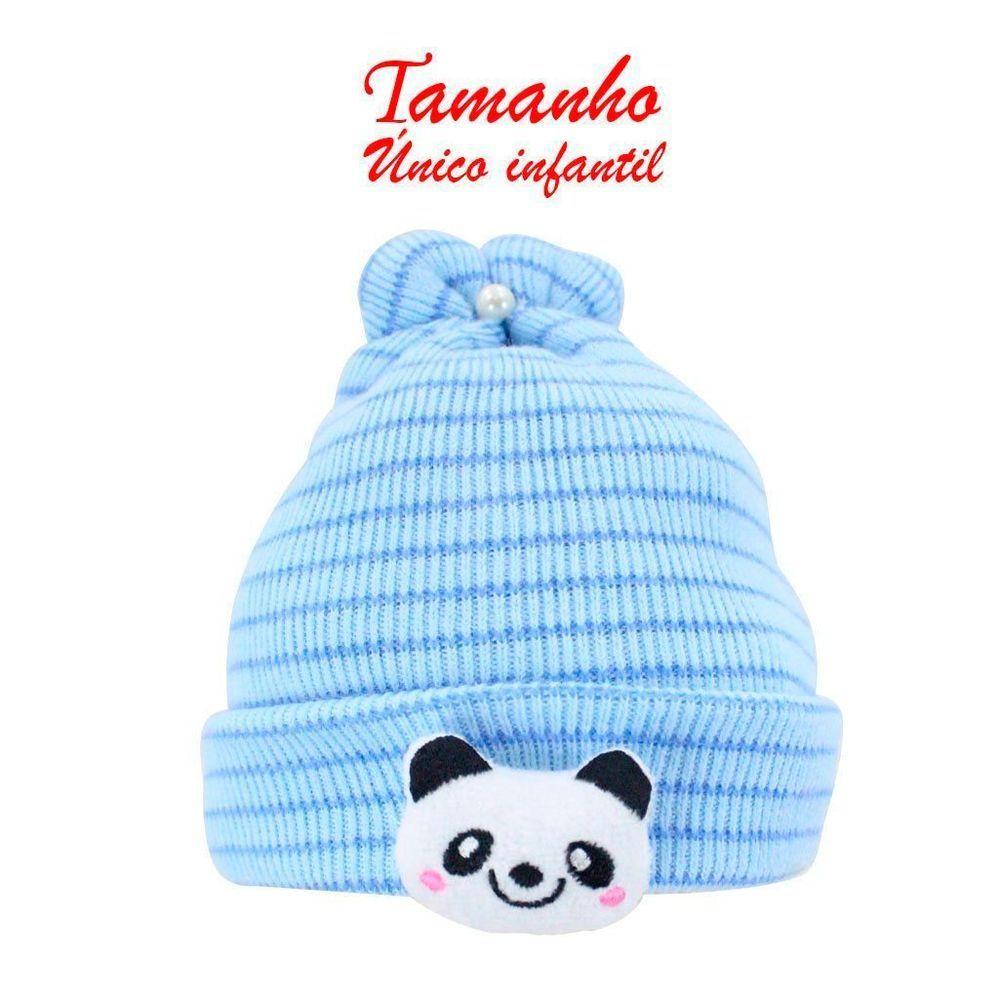 Touca Gorro Infantil Azul Panda Tamanho único - 5
