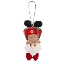 Kit 24 Enfeite árvore Natal Pendente Papai Noel 19,5cm - 1