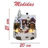Decoração Cenário Natalino Trenó Em Movimento Com Led 21cm - 4
