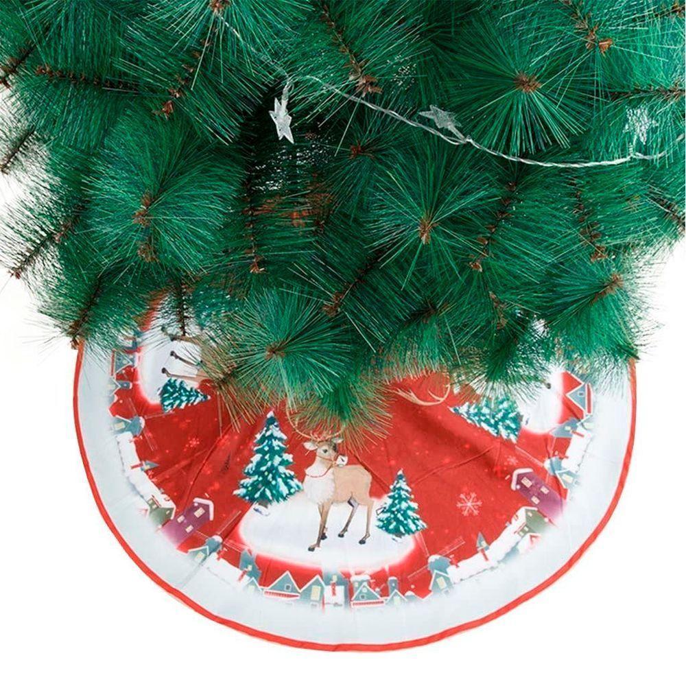 Saia Para árvore De Natal Temática Rena Pinheiro 83cm - 2