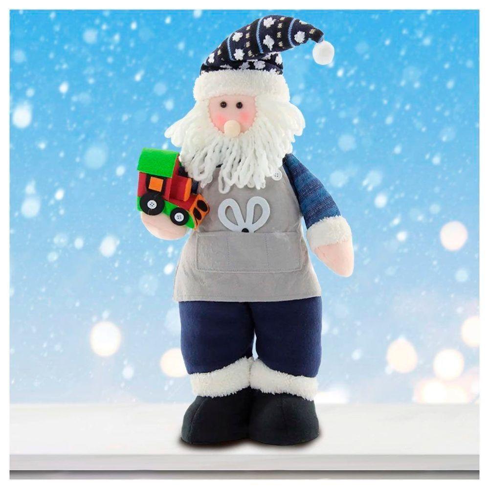 Enfeite Natal Boneco Papai Noel Artesão Tecido 53cm - 1