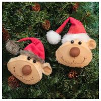 Enfeite Pendente Para árvore De Natal Ursinho 15cm 12 Unidades