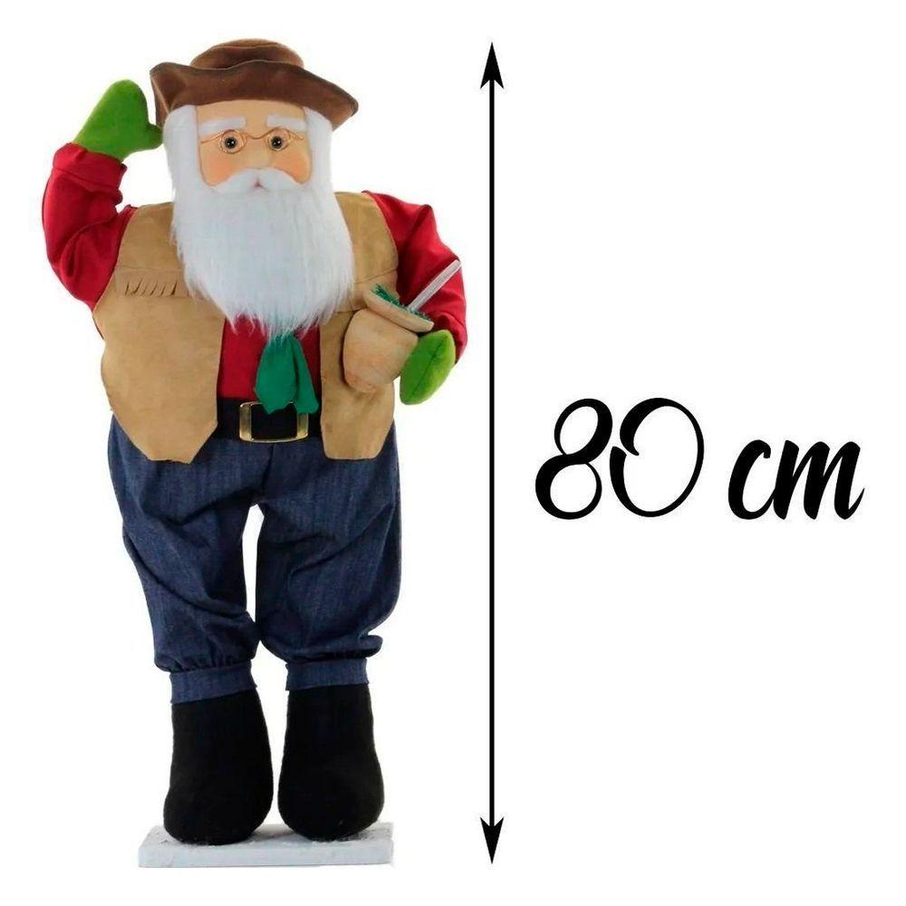 Boneco Natal Papai Noel Gaúcho Natalino 80cm - 2