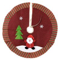 Saia Para árvore De Natal Temática Vermelha Papai Noel 60cm - 1