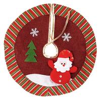 Saia Para árvore De Natal Temática Vermelha Papai Noel 40cm - 1