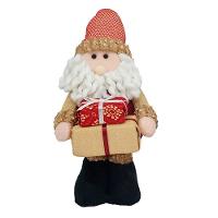 Boneco Natal Papai Noel Com Presente Natalino 28cm - 1