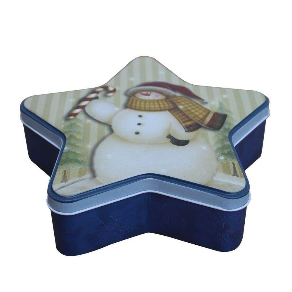 Conjunto De Latas Natalinas Papai Noel Para Doces Chocolates - 3