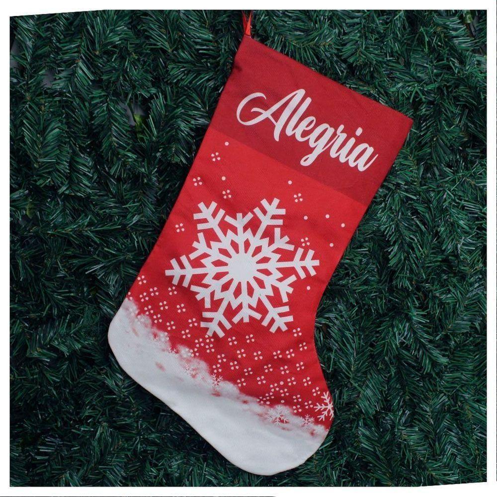 Decoração Bota Meia Enfeite Natalino Temático 47cm - 1