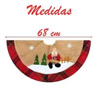 Saia Para árvore De Natal Temática Boneco De Neve 68cm - 2