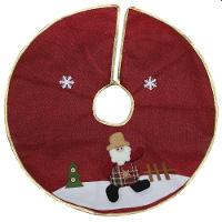 Saia Para árvore De Natal Temática Papai Noel 60cm - 1