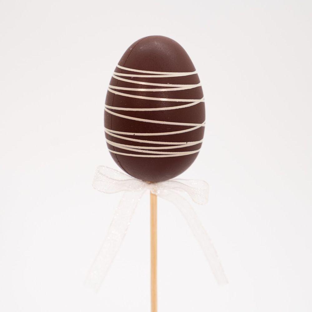 36 Ovos De Páscoa Chocolate Enfeite Decorativo Com Haste - 3