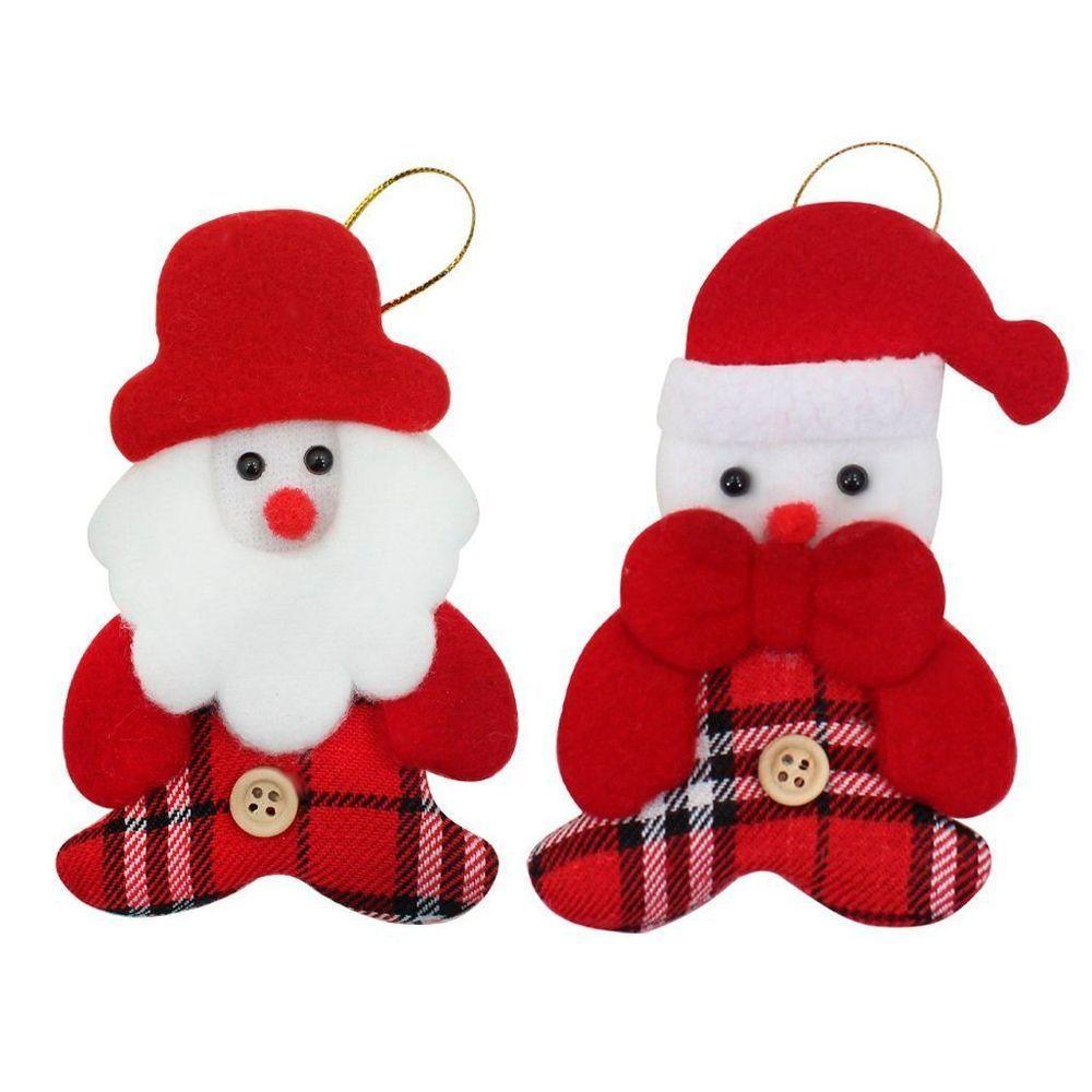 Kit 48 Pendente Natal Enfeite Natalino Tecido Feltro 12cm - 1