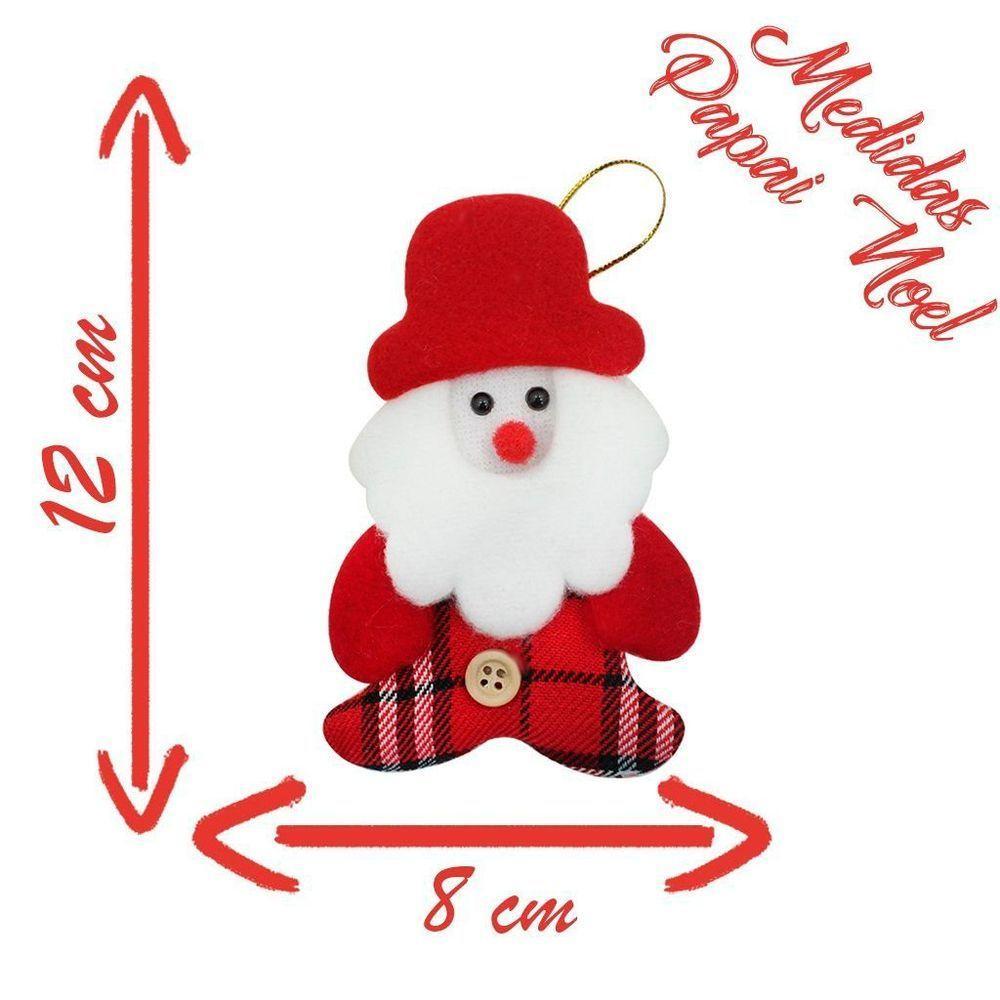 Kit 48 Pendente Natal Enfeite Natalino Tecido Feltro 12cm - 2