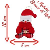 Kit 48 Pendente Natal Enfeite Natalino Tecido Feltro 12cm - 3