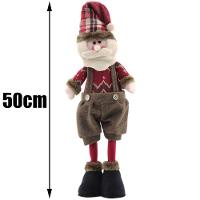 Trio Boneco De Neve Papai Noel Rena Decoração Natal 50cm - 2