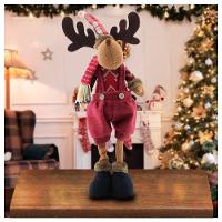 Boneco Rena Decoração Natal Em Tecido 50cm - 1