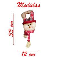 Enfeite De Porta Natal Boneco De Neve Feltro 33cm - 2