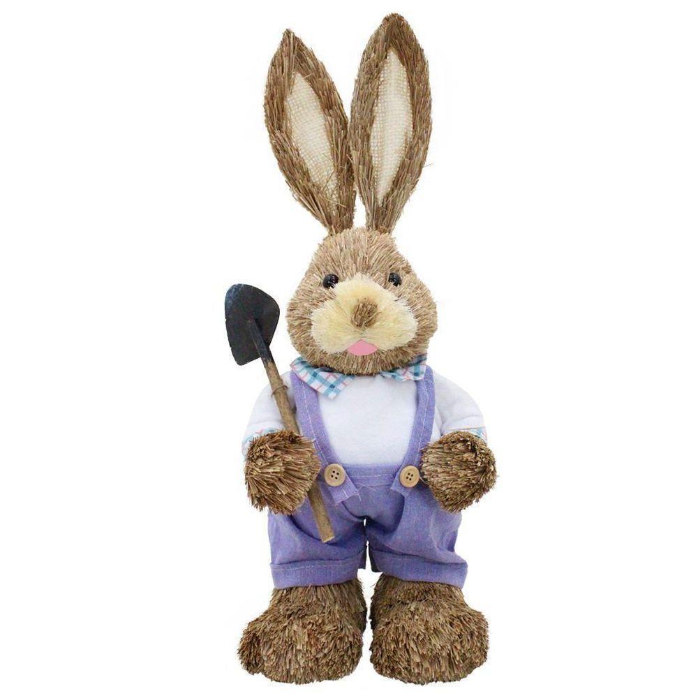 Coelho De Páscoa Decoração Enfeite Coelhinho 46cm - 3