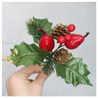 8 Ramos Pera Decoração De Natal Artificial 17cm - 1