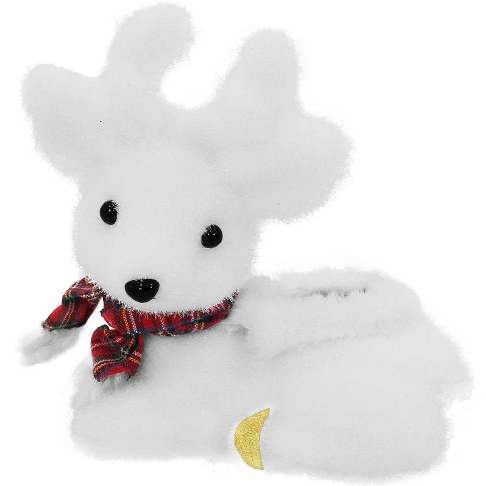 Kit 4 Bonecos De Natal Enfeite Natalino Rena Felpuda 20cm - 6